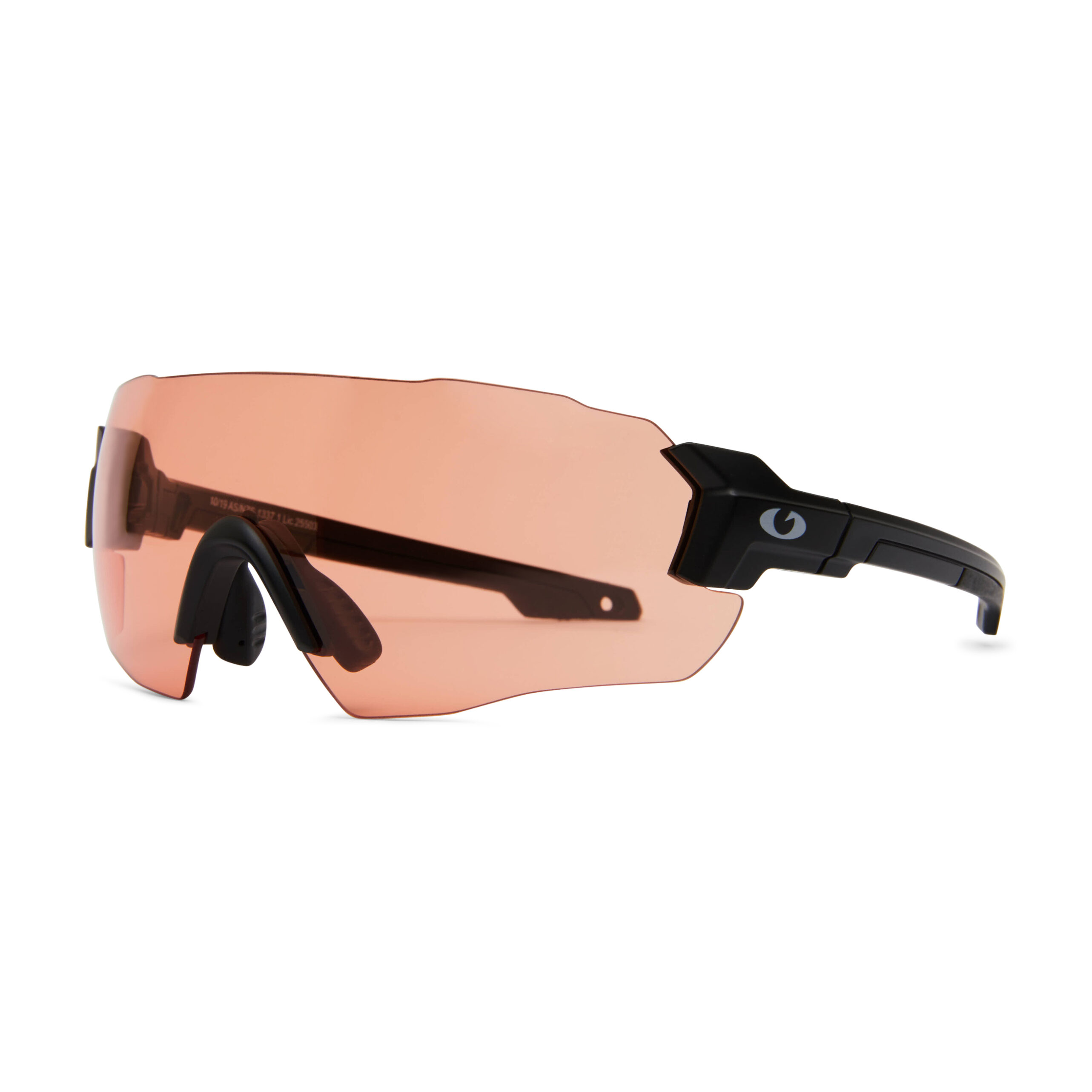 00421- Velocity Reactive Z series - HSV Orange -Shooting glasses Front view
